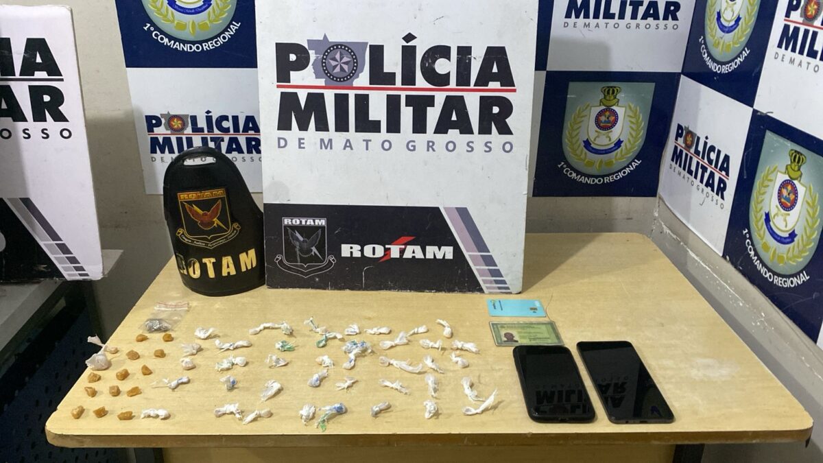 Rotam prende homem com mais de 50 porções de entorpecentes na Capital