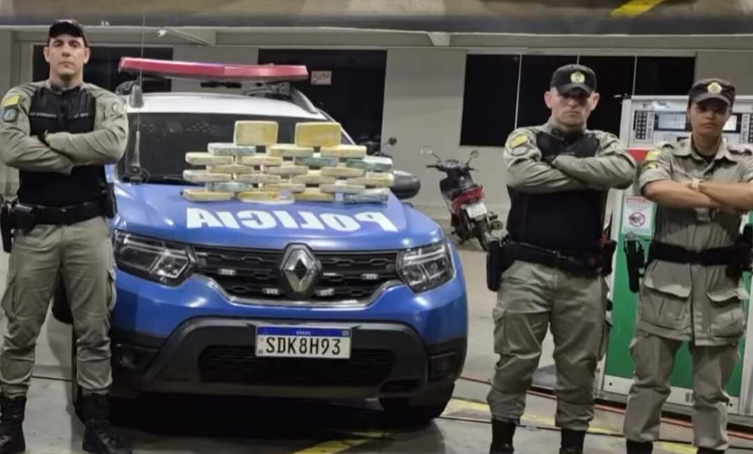 PM apreende 34 kg de drogas e prende duas mulheres em Aragarças