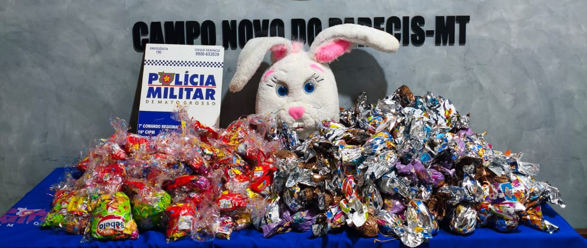 Polícia Militar frustra evento e apreende ovos de Páscoa que seriam distribuídos por facção