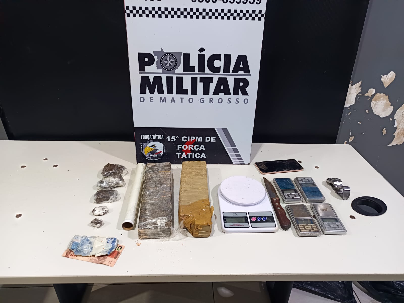 Força Tática prende homem com tabletes e porções de maconha em Várzea Grande
