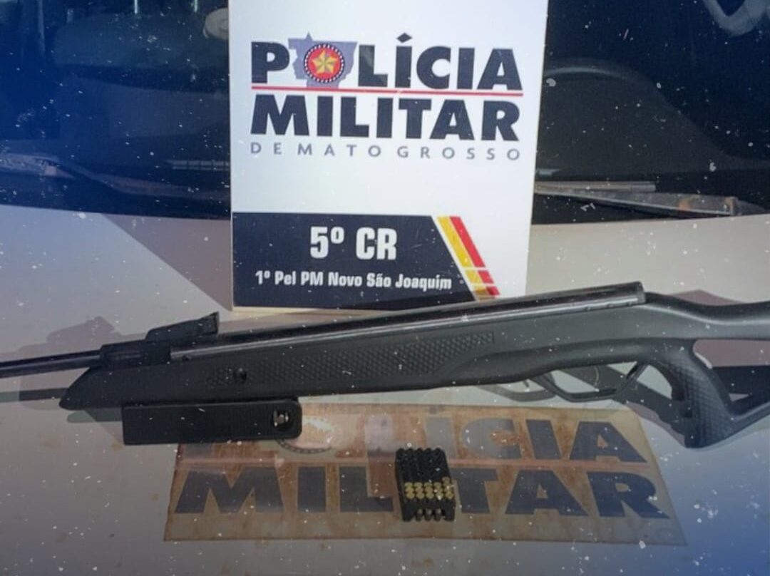 Suspeito de violência doméstica e porte ilegal de arma é preso em Novo São Joaquim