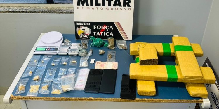 Casal de faccionados é preso em flagrante pela Força Tática por tráfico de drogas