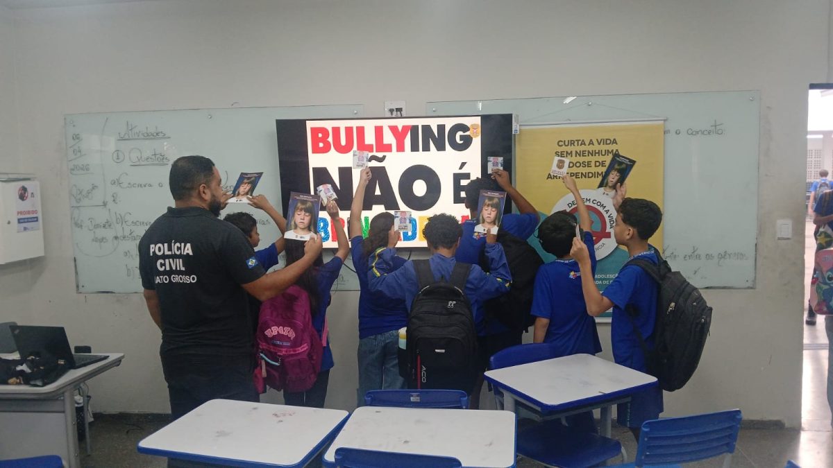 Polícia Civil leva debate sobre bullying, ciberbullying e radicalização misógina às escolas de Cuiabá