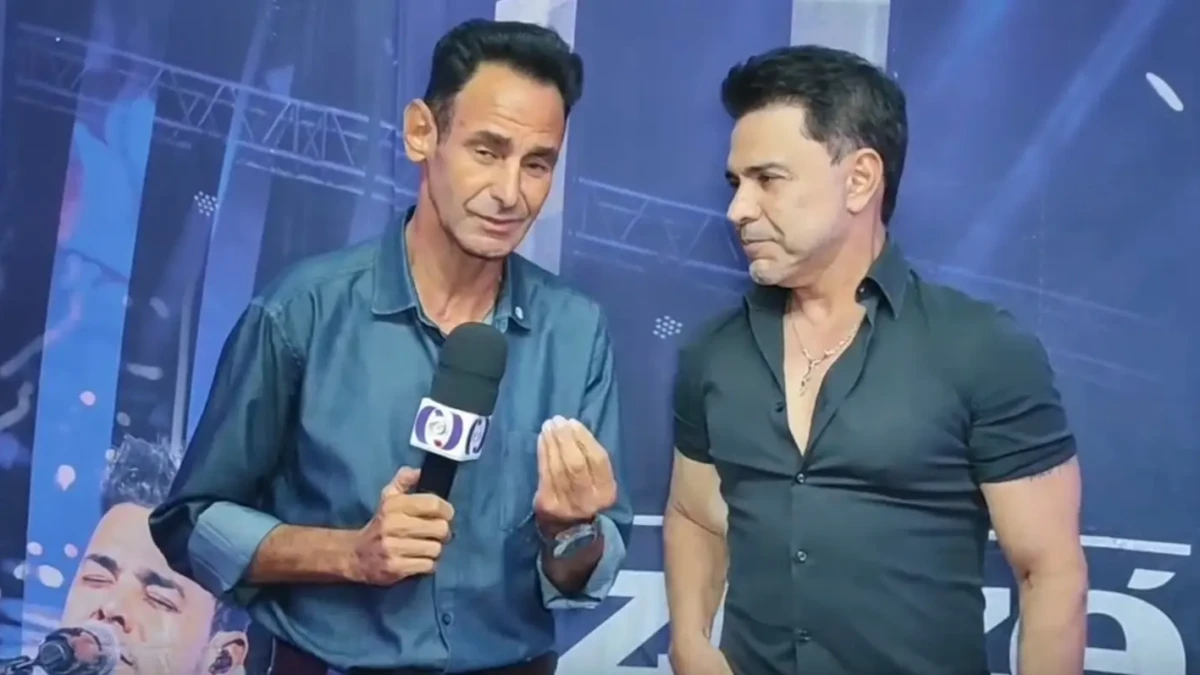 Repórter de Barra do Garças viraliza ao entrevistar Zezé Di Camargo em Jussara; assista