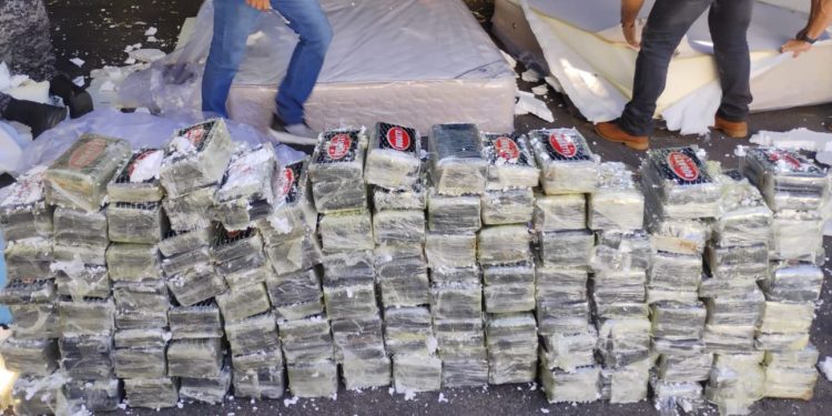 Forças de segurança apreendem 250 quilos de cocaína e causam prejuízo de R$ 15 milhões às facções criminosas