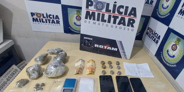 Rotam prende três suspeitos por tráfico ilícito de drogas em Cuiabá