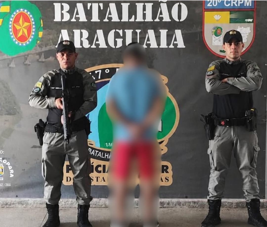 Homem é preso pela PM após agredir companheira e fazer ameaças de morte em Aragarças
