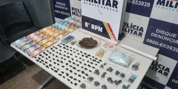 Polícia Militar prende mulheres com 128 porções de entorpecentes em Cáceres