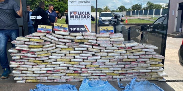 Polícia Militar apreende 5,2 toneladas de drogas em Mato Grosso