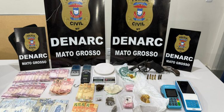 Polícia Civil prende quatro pessoas e desarticula ponto de venda de entorpecentes em Cuiabá