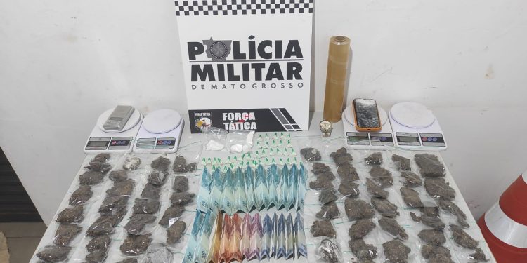 Força Tática prende faccionado com 103 porções de drogas em Tangará da Serra