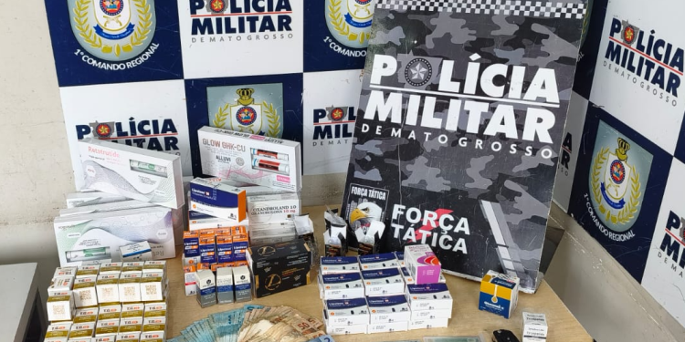 Força Tática prende dois suspeitos de contrabando de medicamentos em Chapada dos Guimarães