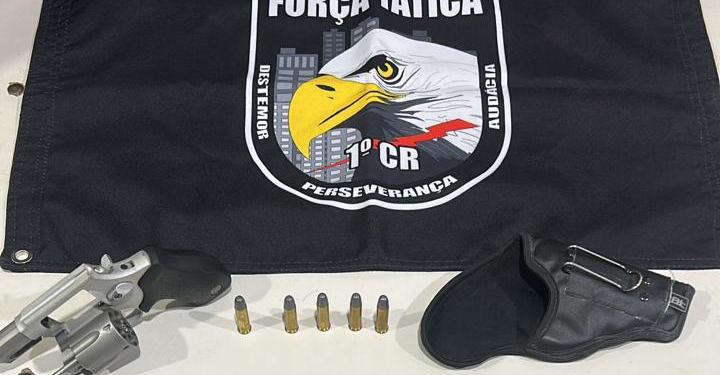 Força Tática prende homem com revólver ilegal em Várzea Grande