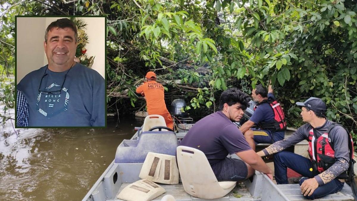 Bombeiros fazem buscas de pescador desaparecido há 4 dias em rio de MT
