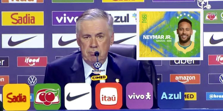 Ancelotti convoca Brasil para a Copa de 2026 e Neymar volta à Seleção após quase três anos