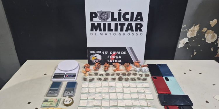 Força Tática prende homem com 106 porções de maconha e cocaína em Várzea Grande