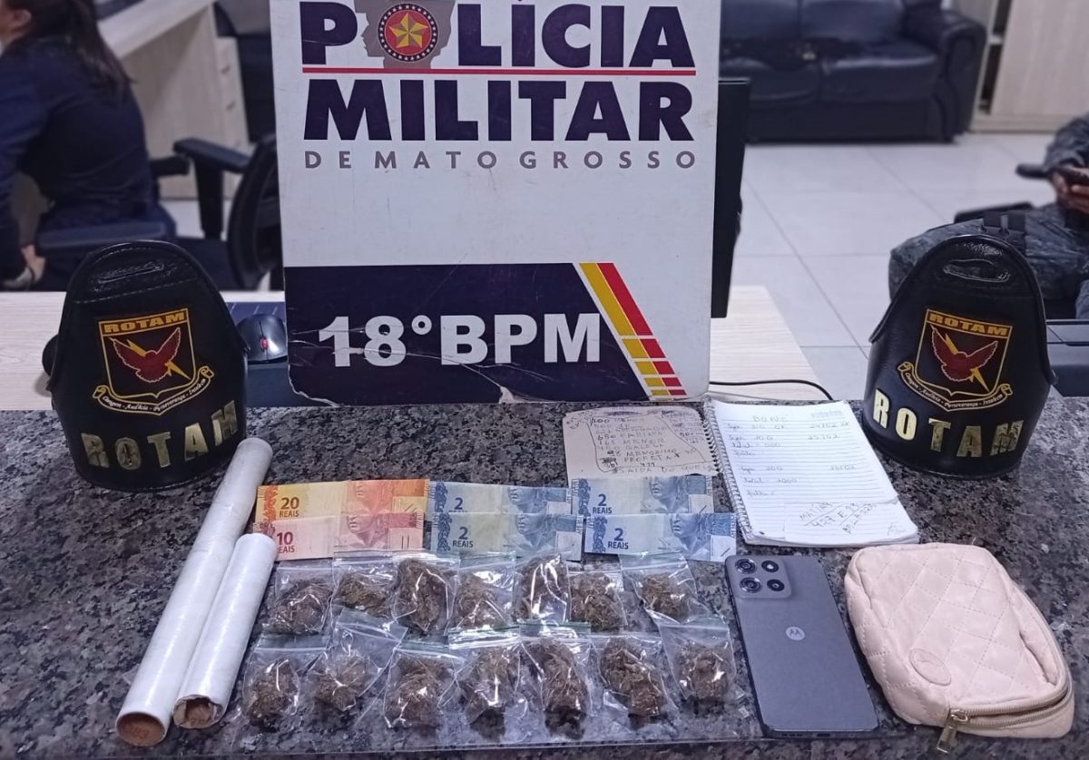 Rotam apreende menor membro de facção criminosa com 14 porções de maconha