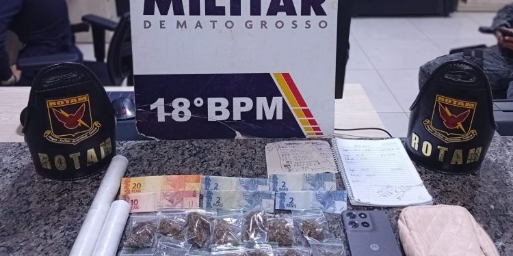 Rotam apreende menor membro de facção criminosa com 14 porções de maconha