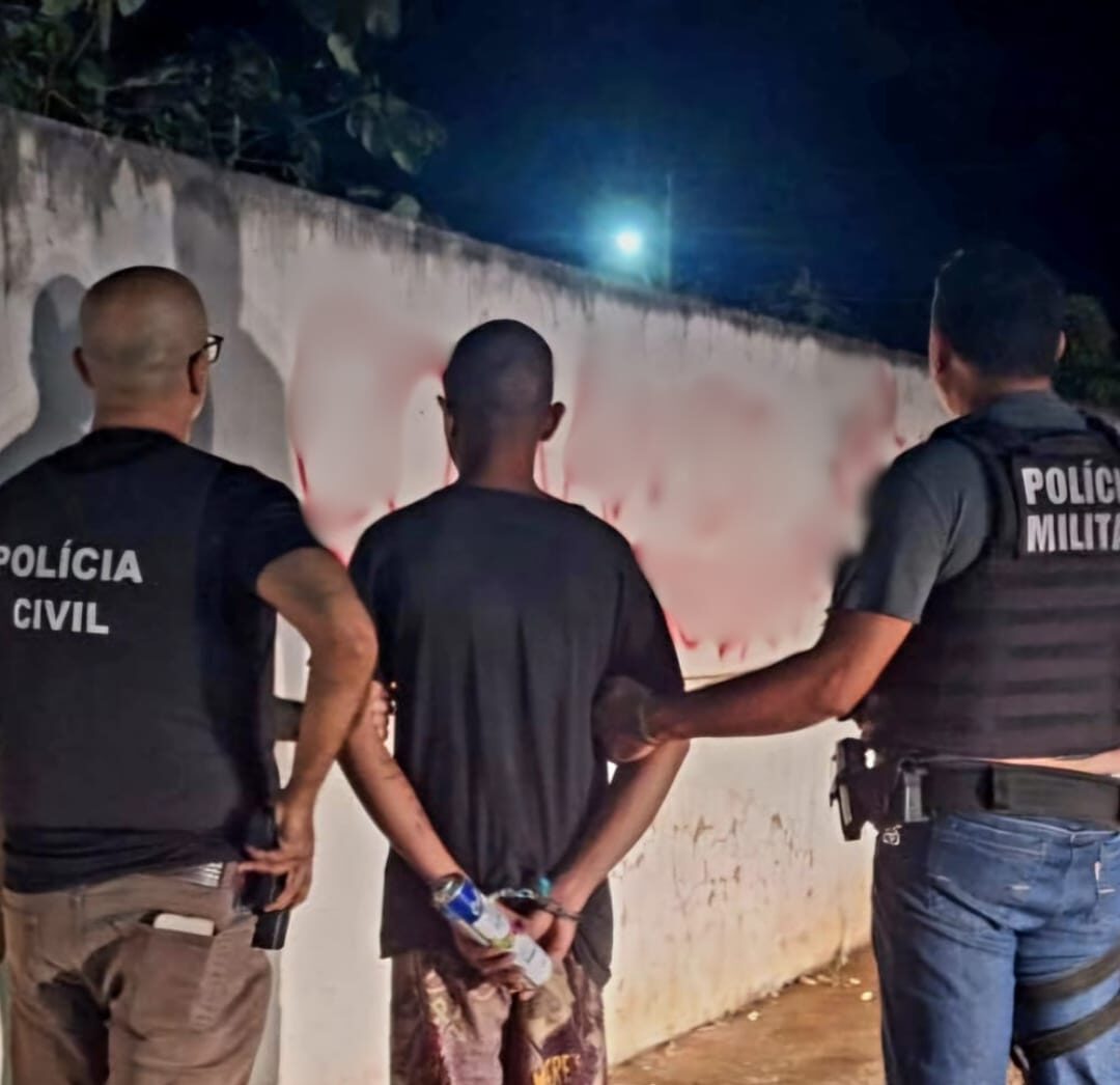 Jovem é preso após pichação com referência a facção criminosa em prédio público de General Carneiro
