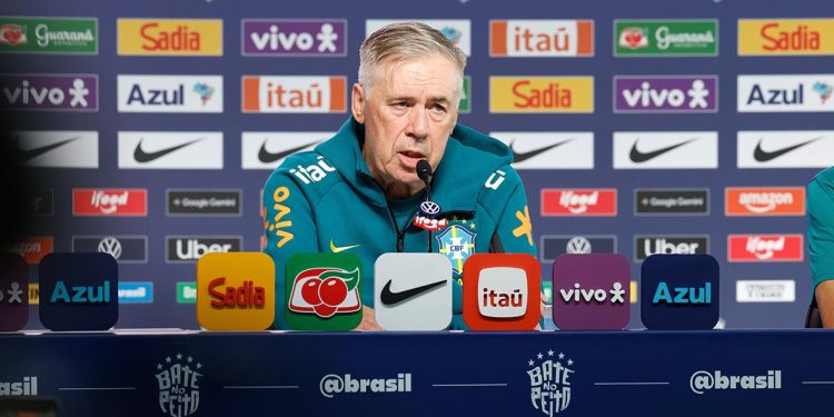 Ancelotti confirma seleção titular para amistoso do Brasil contra o Panamá no Maracanã