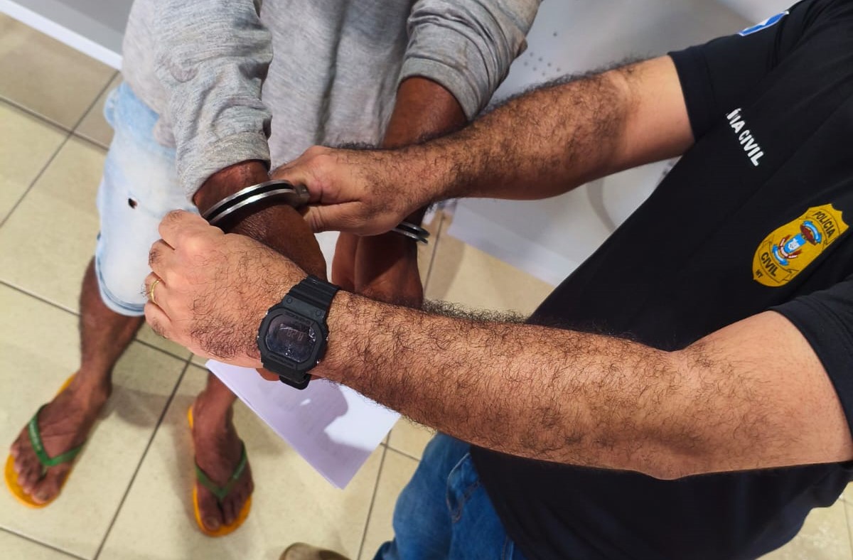 Polícia Civil prende condenado a 20 anos por estupro de vulnerável em Juara