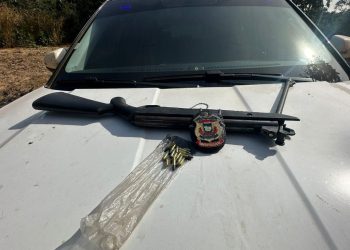 Arma é apreendida em propriedade que foi cenário de confronto com facção em Barra do Garças