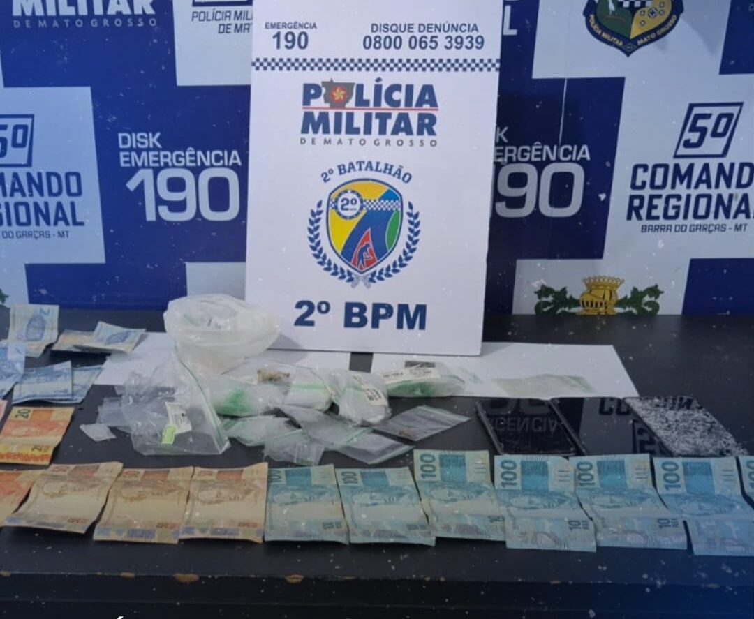 Procurado por tráfico é preso após ser flagrado manipulando cocaína em Barra do Garças