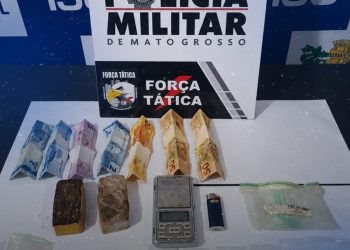 Suspeito de tráfico é preso após resistir à ação da Força Tática em Barra do Garças