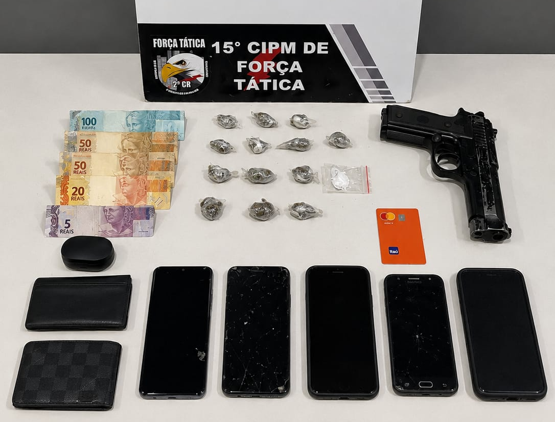 Força Tática apreende dois adolescentes com drogas e arma de brinquedo em Várzea Grande