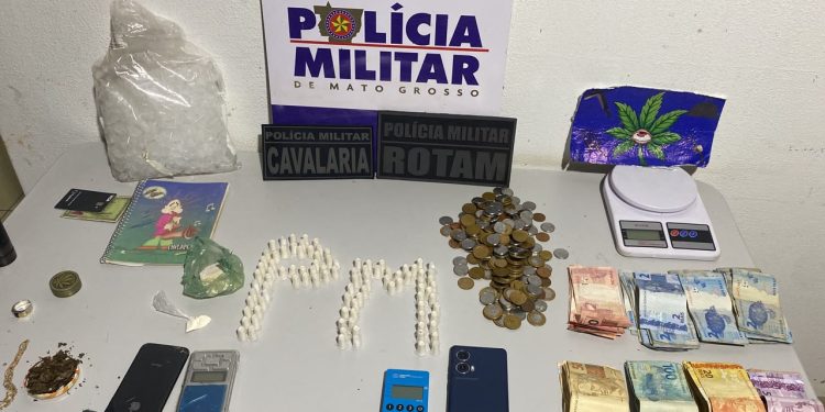 Polícia Militar prende casal por tráfico de drogas em Alto Paraguai