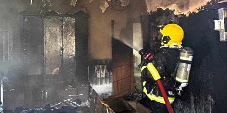 Bombeiros combatem princípio de incêndio em primeira ocorrência após inauguração de unidade em Querência