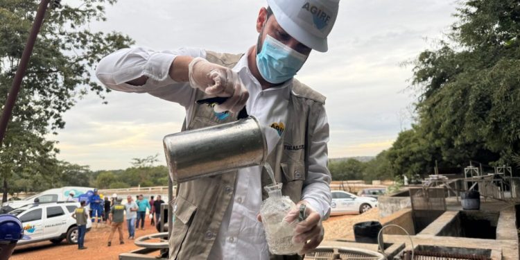 AGIRF participa de reunião e realiza coleta de amostras na ETE Anchieta em Barra do Garças