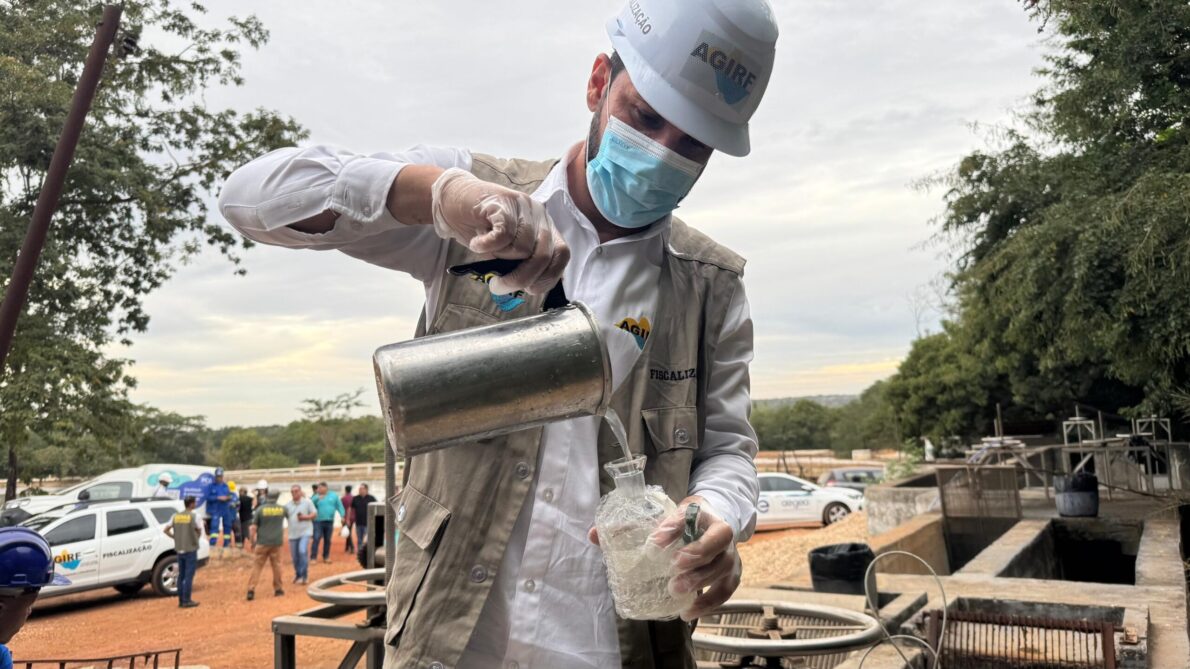 AGIRF participa de reunião e realiza coleta de amostras na ETE Anchieta em Barra do Garças